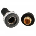 Uxcell 2pcs Ac 10a 250v 5mm X 20mm Black Electrical Panel Mounted Screw Cap Fuse Holder