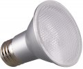 Satco S9400 Pack Of 12 Led Bulbs 7w 2700k 120v 25-degrees Beam Angle Par20 Medium Base Translucent Finish 80 Cri 525 Lumens