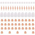 Eujgoov Short Pta 31 Electrode Nozzles Cups Kit Electric Shunt Ceremic Nozzle Copper Consumables 75pcs 