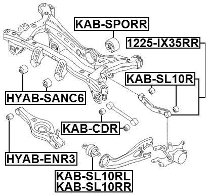 Rear Transverse Link Febest 1225-ix35rr 55100-2y100