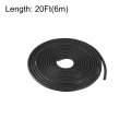 Uxcell Foam Rubber Weather Seal Strip 2mm 5 64 Diameter 6 Meters 19 69ft Long Round Epdm For Diy Gasket Warehouse Pads Tubing