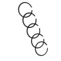 Transfer Case Four Wheel Drive Clutch Retaining Ring For Gmc Suburban 1998 1999 Steel 1 674 In Shaft Diameter Pack Of 5 Part