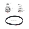 Gt-2 Synchronous Wheel 20 30 Teeth 8mm Bore Aluminum Alloy Timing Pulley With 1pcs Length 200mm Width 6mm Belt For 3d Printer