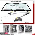 A-premium Front Windshield Wiper Motor And Linkage Assembly Compatible With Toyota Vehicles Corolla 2009-2013 Sedan Replace