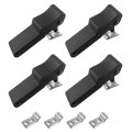 Rubber Draw Latch 4 Pack Flexible Black Soft Front Storage Rack With Concealed Keeper For Cooler Cargo Box