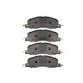 Front Ceramic Brake Pads For Lincoln Aviator 2020 2021 2022 2023 2024 2025 2 51 Inner Height 7 18 In Pad Width 