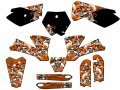 2003-2005 Sx 85 Jester Orange Senge Graphics Complete Kit For Ktm 