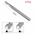 Uxcell 5 Pcs H8 Magnetic Hex Head Screwdriver Bits 1 4 Inch Shank 3 94-inch Length S2 Power Tools
