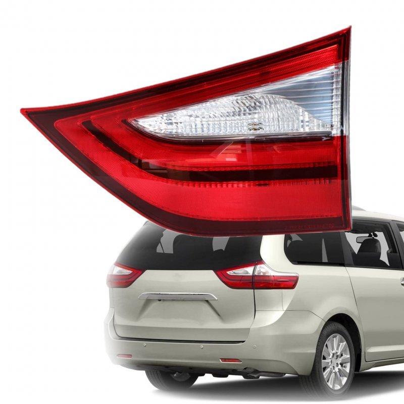 Rear Right Tail Light Brake Lamp Assembly For Sienna 2015 2017 Passenger Side Inner Red Polycarbonate Lens Part Number