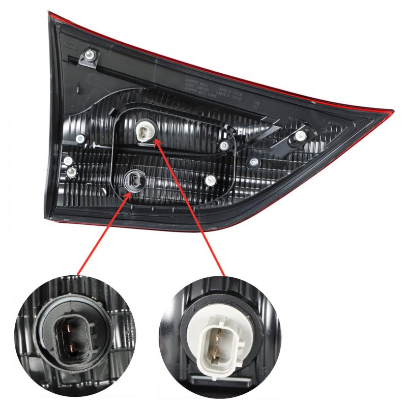 Rear Right Tail Light Brake Lamp Assembly For Sienna 2015 2017 Passenger Side Inner Red Polycarbonate Lens Part Number