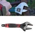 Adjustable Wrench Wide Jaw 6 Inch Large Opening Cr V Steel With Scale For Home Garage Workshop 
