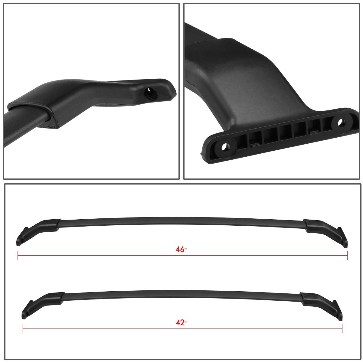 Auto Dynasty Roof Rack Cross Bars For 2011-2017 Honda Odyssey 165lbstop Cargo Aluminum Anti-corrosion Bolt-on Roof Rails