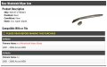 Rear Windshield Wiper Arm With Blade Compatible 2001-2006 Acura Mdx
