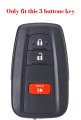 Silicone Sport Racing Stripes  Trimed Key Fob Cover For Toyota Trd 4runner Corolla Gr Rav4 Highlander Performance 3 Buttons