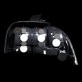 Black Taillights Assembly Set For 94-98 Ford Mustang Pair Includes Driver Left And Passenger Right Side Replacement Tail Lights 
