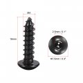 Uxcell Hex Socket Self Tapping Screws M4 X 16mm Carbon Steel Wood Screw 100pcs