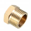 Uxcell Brass Threaded Pipe Fitting G1 2 Male X G3 8 Female Hex Bushing Adapter 2pcs
