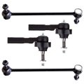 4-piece Fit For 2001002 Grand Voyager 2001-2007 Town Country Dodge Caravan 2 Front Sway Bar End Link 2 Outer Tie Rod 