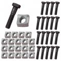 A A 20 Pack Wheel Rim Clamp Wedge Bolt For Lowboy Construction Trailer