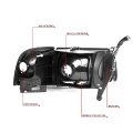 Auto Dynasty 4pcs Led Drl Headlights Assembly And Signal Lamps Compatible With Dodge Ram 1500 2500 3500 Non-sport Model 94-02