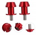 Wakauto 6 Pieces Motorcycle Accessories Screw Bracket Coils Rear Kickstand Sliders Controls Car Nail Screws Cnc Aluminum 