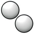 2pcs Stainless Steel 8 5 Round Convex Mirror With L Mounting Bracket Fits Freightliner International Kenworth Peterbilt Mack