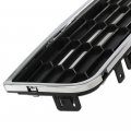 G-plus Front Upper Bumper Grille Grill Chrome Compatible With 2012-2016 Chevy Sonic 95215846 Trim
