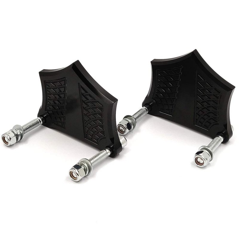 Httmt- Us-tghd-had005-0 39 -bk- Chrome-e-o Black Contrast 0 Fender Spacer For H-d Baggers 26 30 49mm Lowers See Fitment