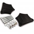 Httmt- Us-tghd-had005-0 39 -bk- Chrome-e-o Black Contrast 0 Fender Spacer For H-d Baggers 26 30 49mm Lowers See Fitment