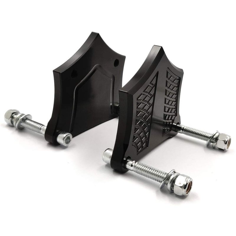 Httmt- Us-tghd-had005-0 39 -bk- Chrome-e-o Black Contrast 0 Fender Spacer For H-d Baggers 26 30 49mm Lowers See Fitment