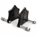 Httmt- Us-tghd-had005-0 39 -bk- Chrome-e-o Black Contrast 0 Fender Spacer For H-d Baggers 26 30 49mm Lowers See Fitment