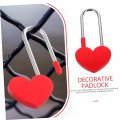 Veemoon Heart Lock Wedding Decorations For Ceremony Wishing Anniversary Wish Padlock Symbol Metal Concentric Zinc Alloy Lovers