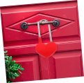 Veemoon Heart Lock Wedding Decorations For Ceremony Wishing Anniversary Wish Padlock Symbol Metal Concentric Zinc Alloy Lovers