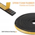 Uxcell Weather Stripping 3 8 W X 1 T 26ft L Adhesive Door Window Seal Strip Foam Tape For Doors Insulation