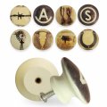 Twisted R Design Cattle Barbwire Brands Cabinet Knobs White Drawer Pulls Rustic Handles Set Of 8 Dresser For Closet Doors 