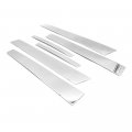 Erush Polished Steel Door Pillar Moldings For 2007-2012 Nissan Altima 4dr Sedan 