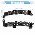 X Autohaux 1 Pair Front Left And Right Bumper Bracket For Honda Cr-v 2017-2020 71198-tla-a01 Plastic Black