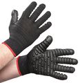 Vibration Reducing Gloves Vi473240 Anti Safety For Construction Black Large Breathable Cotton Blend Ambidextrous Pair 