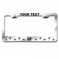 Paw Print Cat Face Laser Engraving Customized Stainless Steel License Plate Frame W Screw Caps Hardware