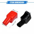 Vekauto 1 Pair Battery Terminal Insulation Covers 18mm 0 71 Car Positive Negative Post Cap Universal For Motorcycle Truck