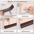 16 4 Feet Weather Stripping Adhesive Seal Strip Door Draft Stopper Bottom Tape For Window Gap Winter Insulation 35mm White