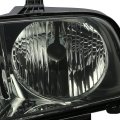 Auto Dynasty Smoked Housing Clear Corner Headlight Head Lamps Tool Kit Compatible With Ford Mustang 05-09