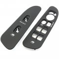 Red Hound Auto Replacement Power Window Bezel Set For Dodge Ram Driver Passenger Side Dark Gray
