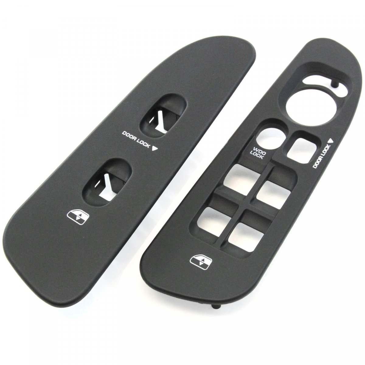 Red Hound Auto Replacement Power Window Bezel Set For Dodge Ram Driver Passenger Side Dark Gray