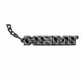 Ipick Image For Hemi Black Real Carbon Fiber Logo-shape-cut Key Chain Keychain Official Licensed