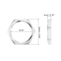 G1 2 Pipe Fitting Hex Thin Lock Nut Locknut Female Fastening For Plumbing 304 Stainless Steel 4pcs