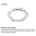 G1 2 Pipe Fitting Hex Thin Lock Nut Locknut Female Fastening For Plumbing 304 Stainless Steel 4pcs