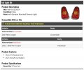 Marketplace Auto Parts Tail Light Kit Set Of 2 With Bumper Mounted Reverse Compatible 2002-2007 Mini Cooper Hatchback