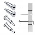 Patent Muzata 10pack Invisible Cable Railing Kit For 1 8 Wire Rope Upgraded Hand Swage Tensioner T316 Stainless Steel Hardware 
