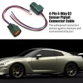 Rs04fg Pin 4 Way O2 Sensor Pigtail Connector Cable Male And Female Set Replacement For Nissan Subaru Infiniti